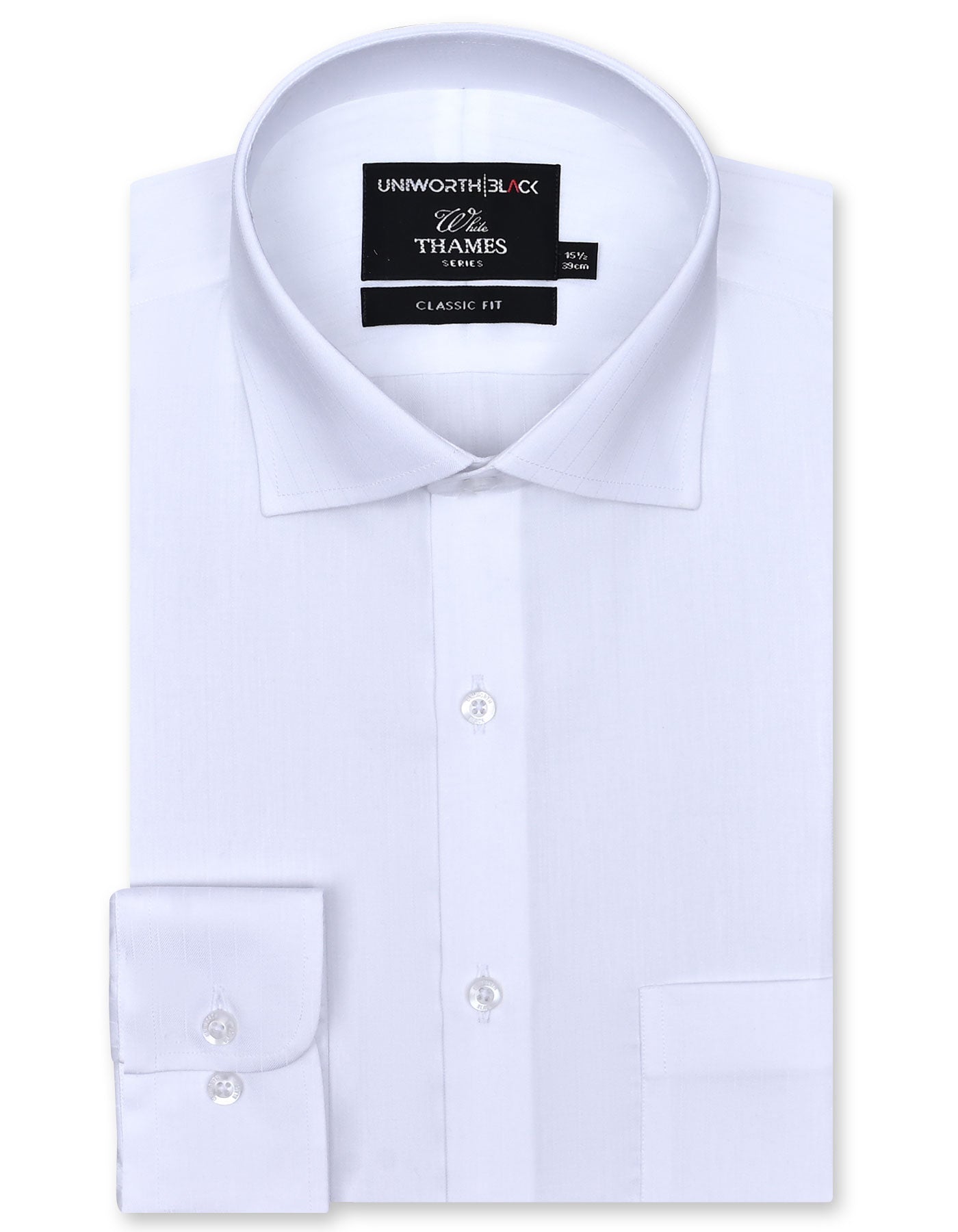 Self White Classic Fit Shirt FS20449RF-14.5