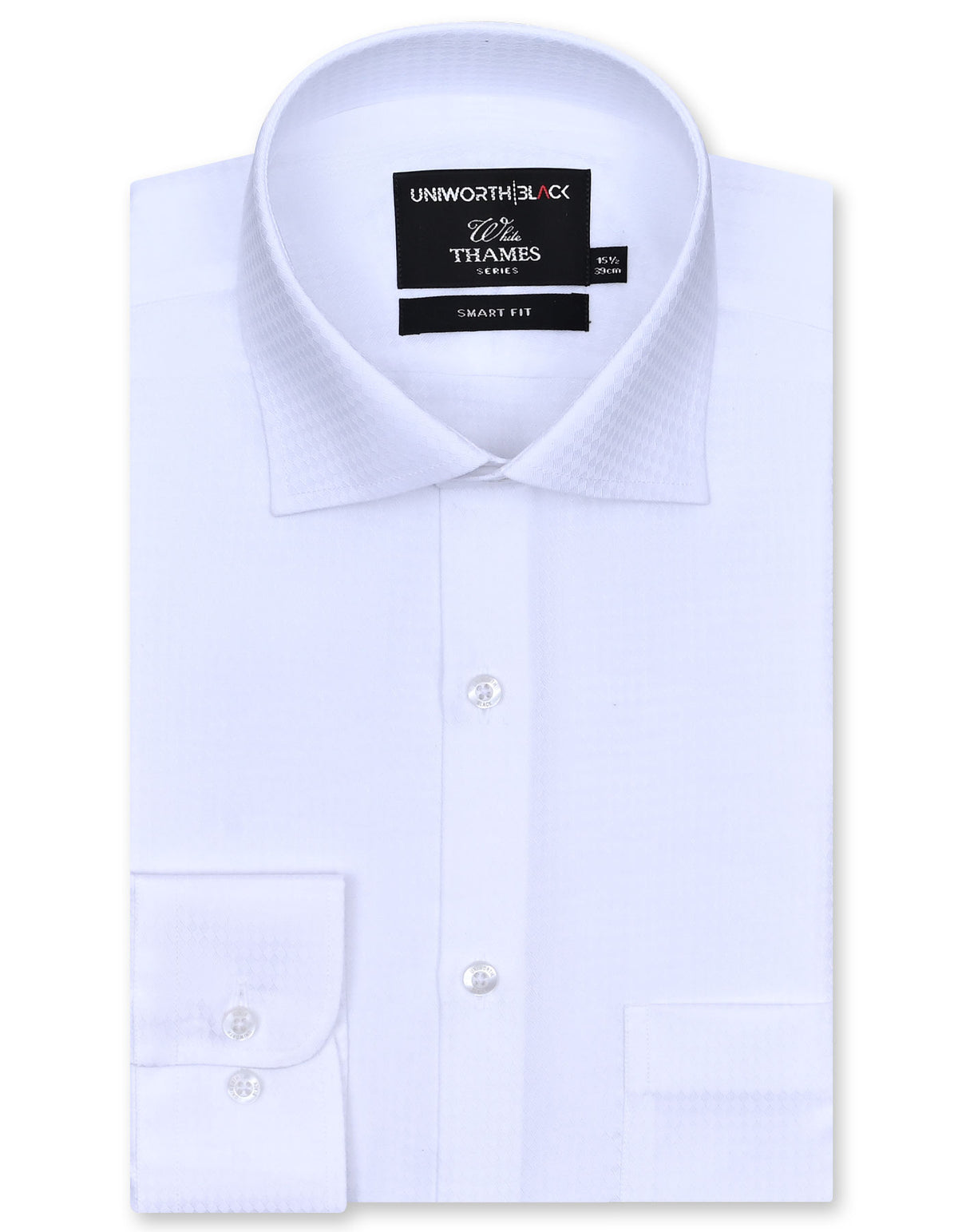 Self White Tailored Smart Fit Shirt FS20450SF-14.5