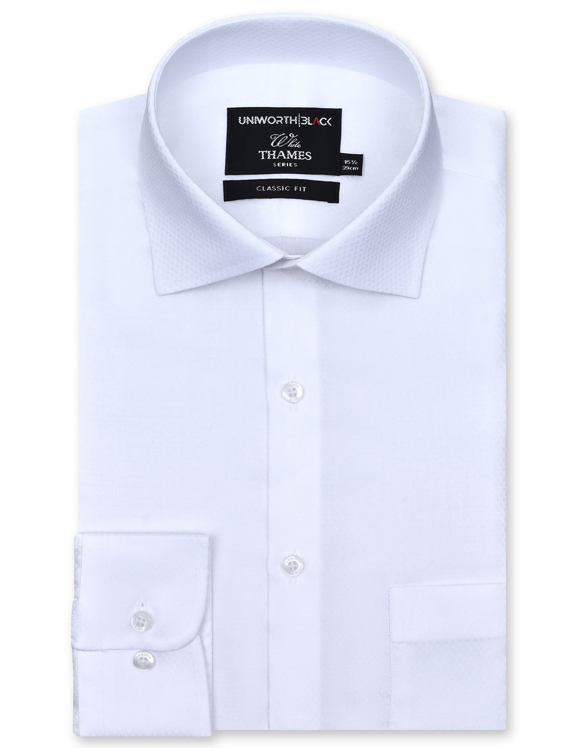 Self White Classic Fit Shirt FS20451RF-14.5