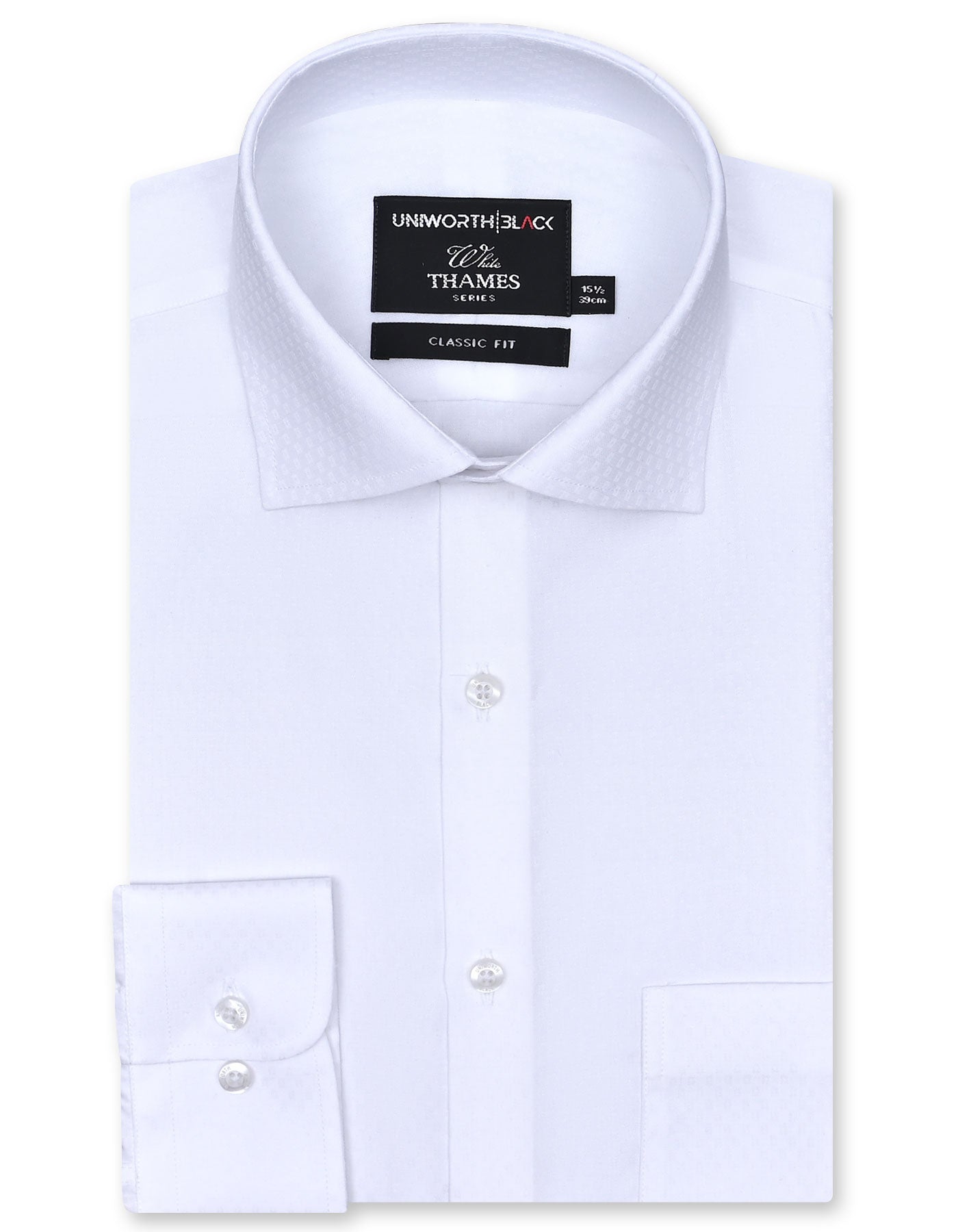 Self White Classic Fit Shirt FS20452RF-14.5