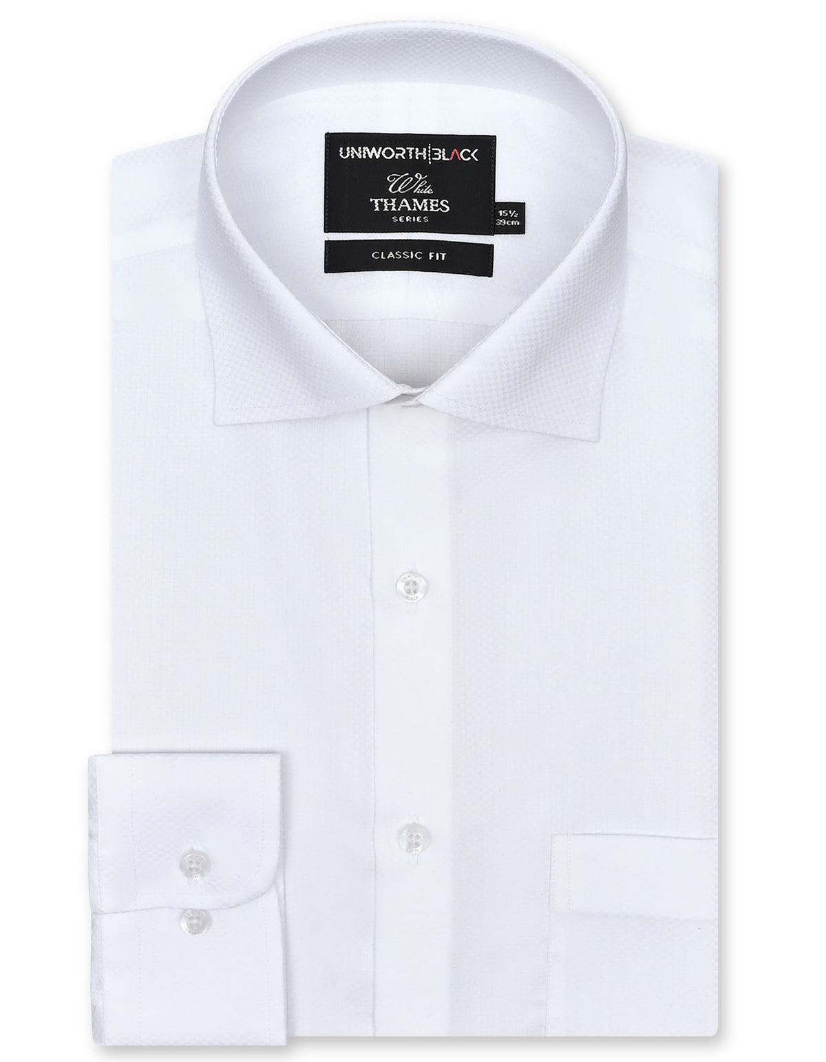 Self White Classic Fit Shirt FS20453RF-14.5