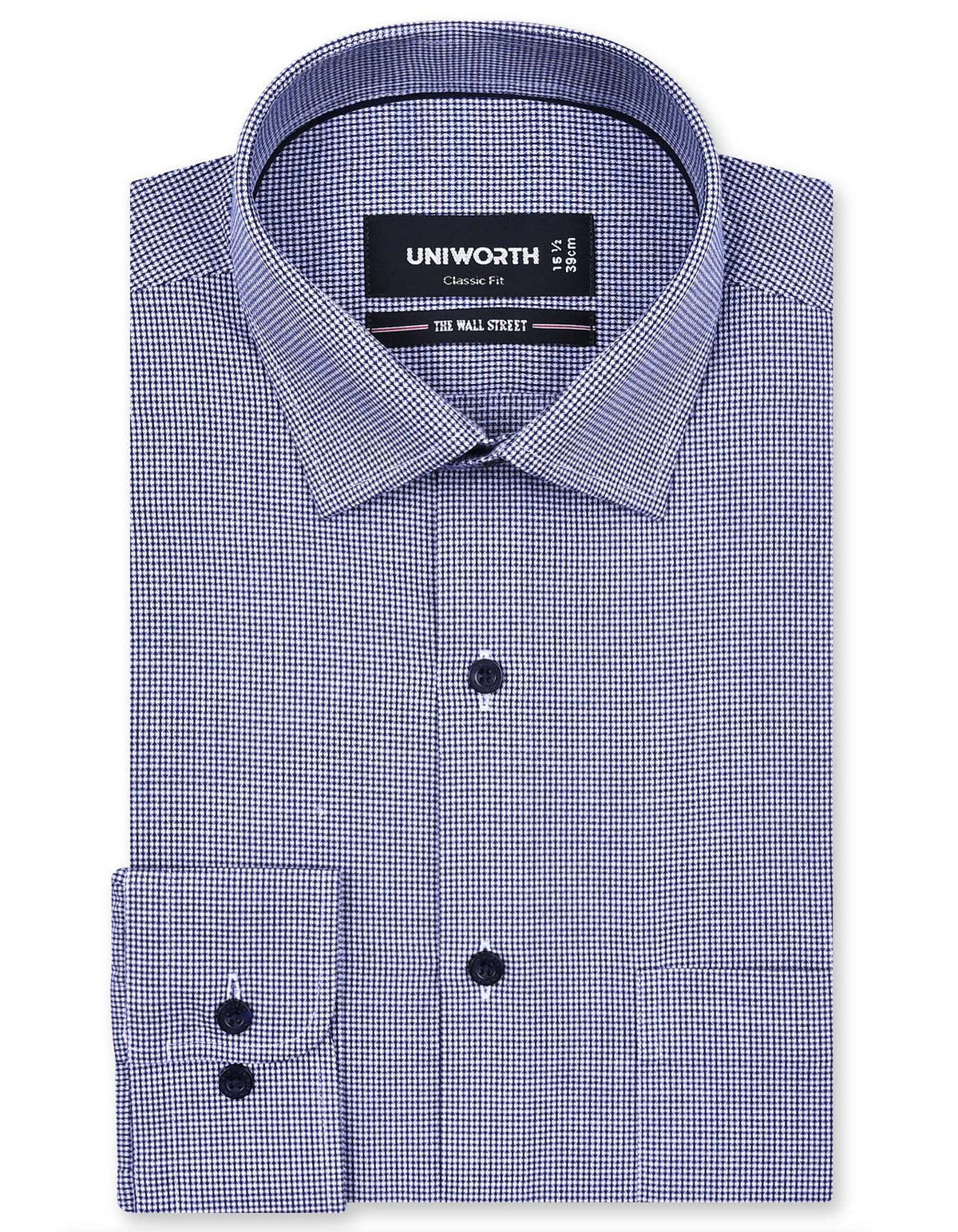 Self Navy Classic Fit Shirt FS20456RF-14.5