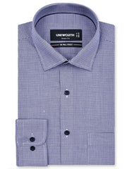 Self Navy Tailored Smart Fit Shirt FS20456SF-14.5