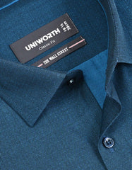 Self D Blue Classic Fit Shirt FS20457RF-15