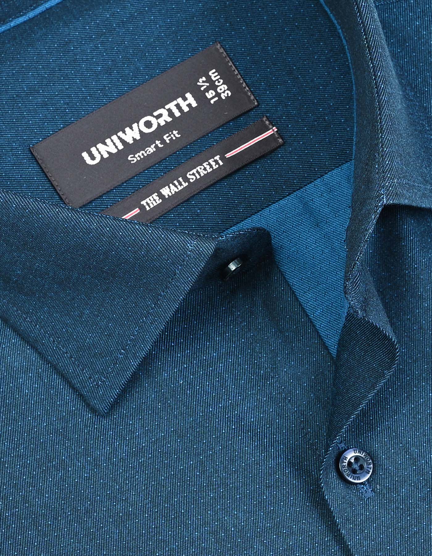 Self D Blue Tailored Smart Fit Shirt FS20457SF-15
