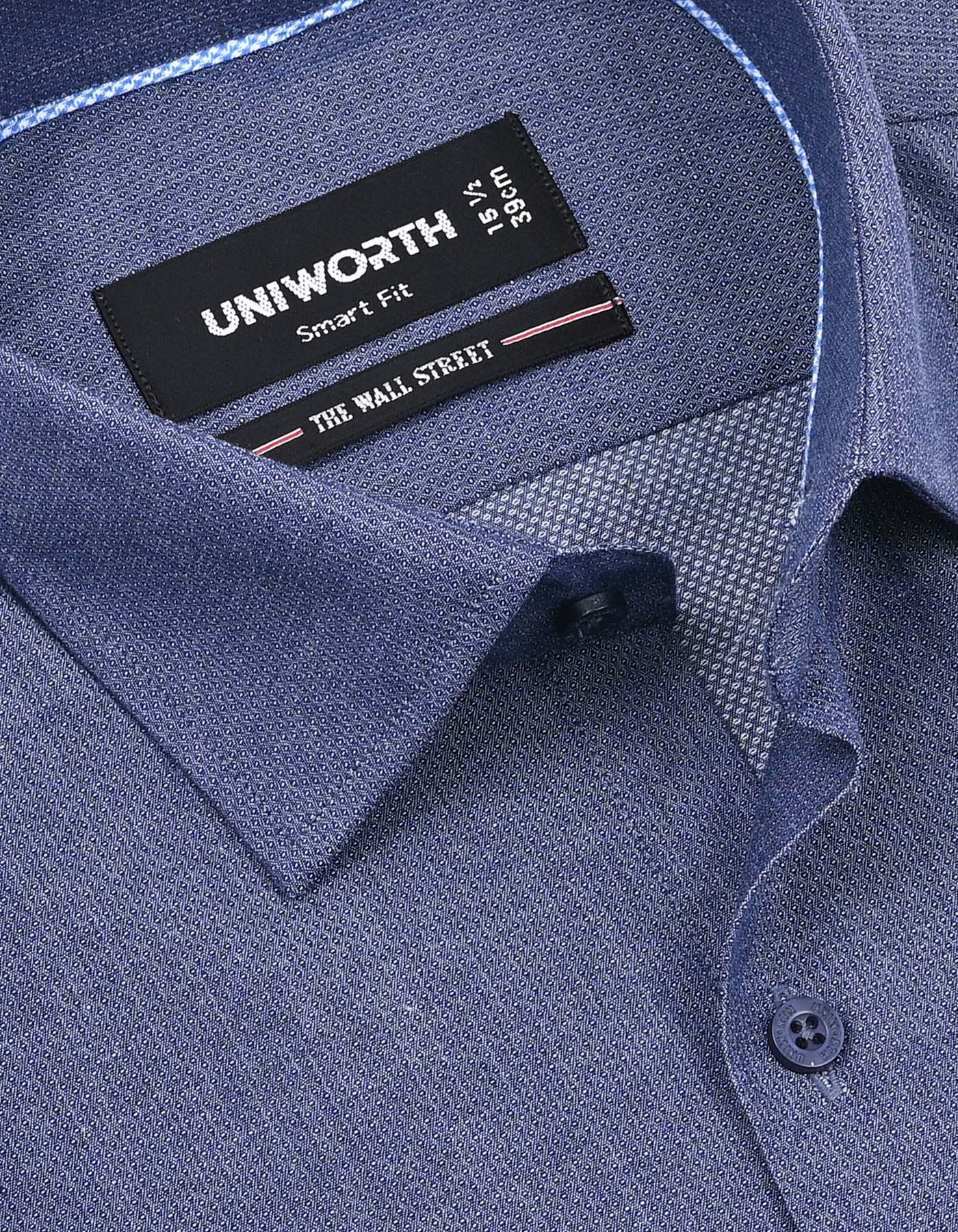 Self D Navy Tailored Smart Fit Shirt FS20458SF-15