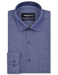 Self D Navy Tailored Smart Fit Shirt FS20458SF-14.5