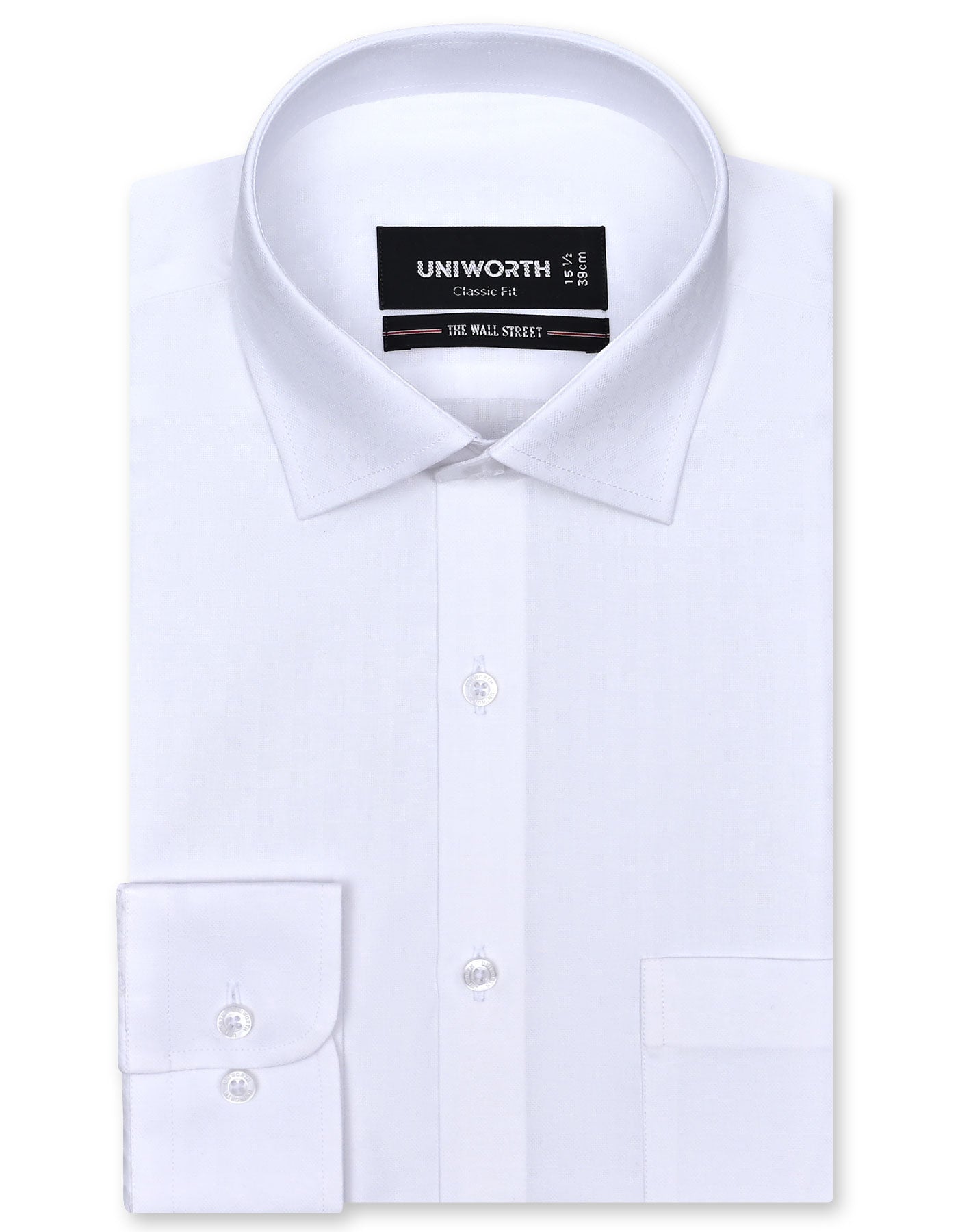 Self White Classic Fit Shirt FS20461RF-14.5