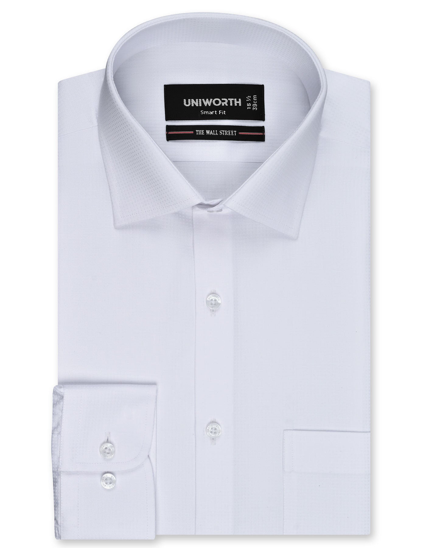 Self White Tailored Smart Fit Shirt FS20462SF-14.5
