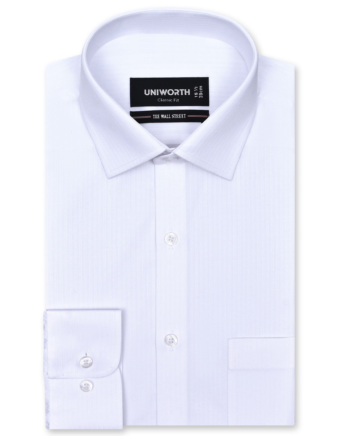 Self White Classic Fit Shirt FS20465RF-14.5