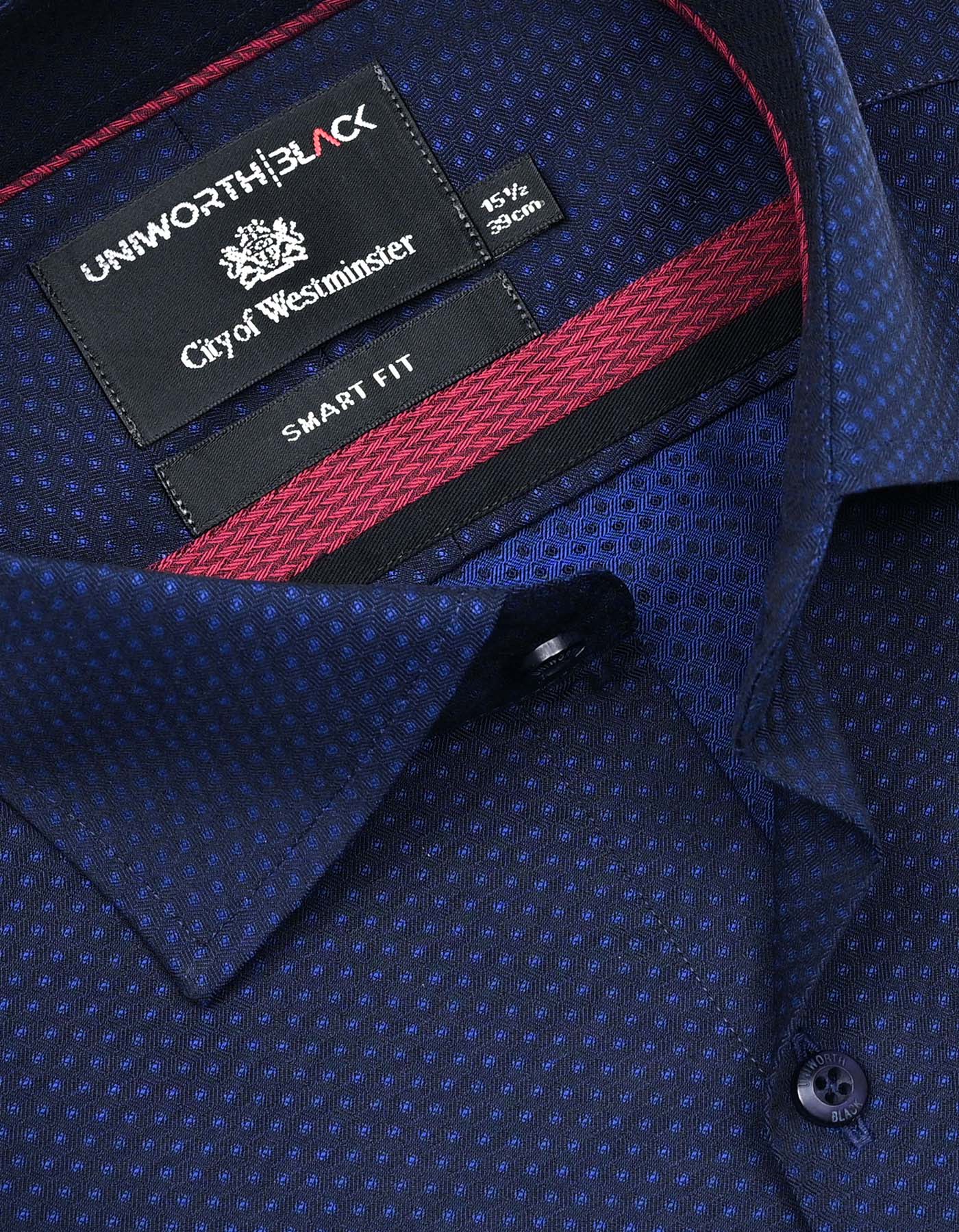 Self Navy Tailored Smart Fit Shirt FS20467SF-15