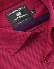 Self Maroon Classic Fit Shirt FS20468RF-15