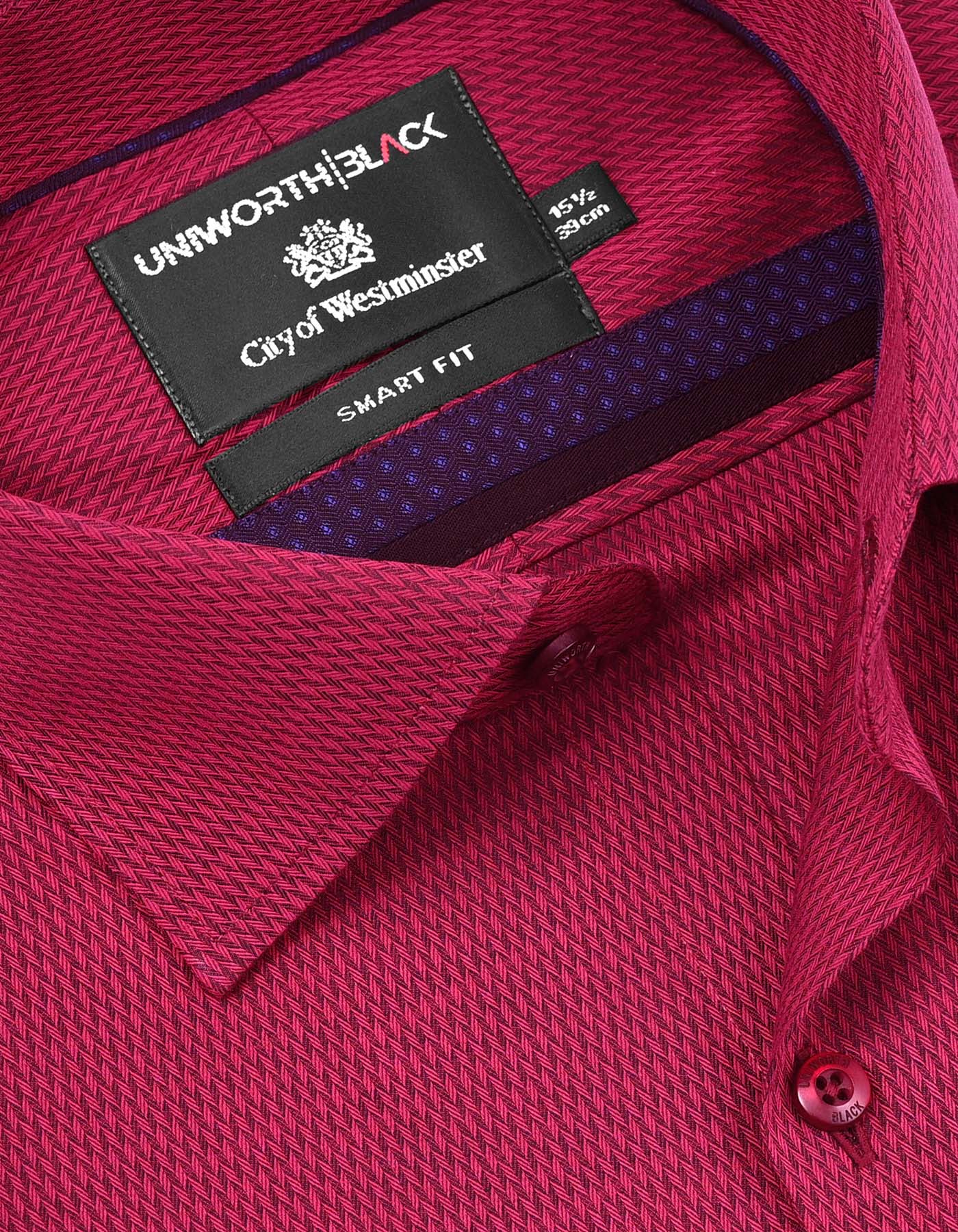 Self Maroon Tailored Smart Fit Shirt FS20468SF-15