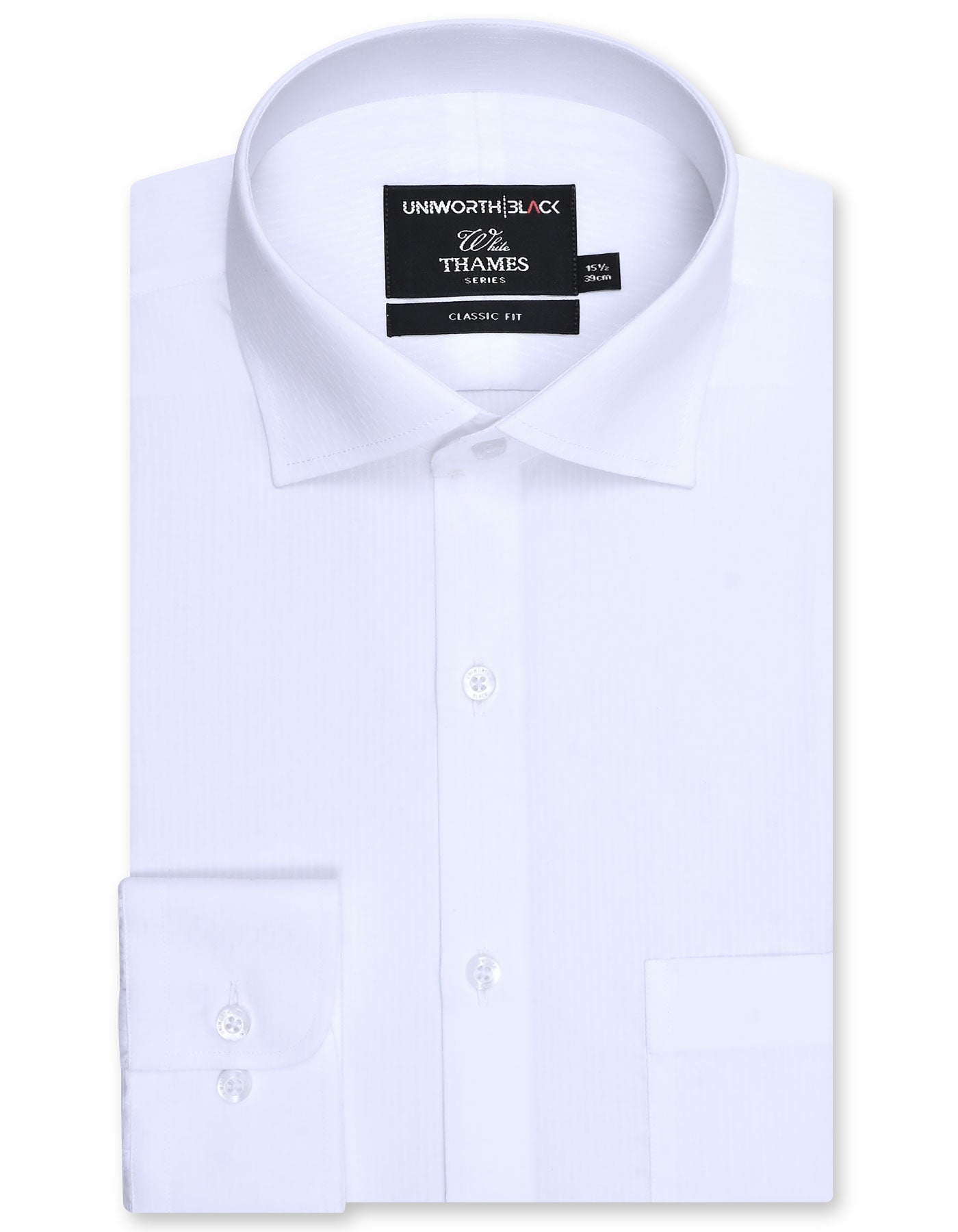 Self White Classic Fit Shirt FS20469RF-14.5