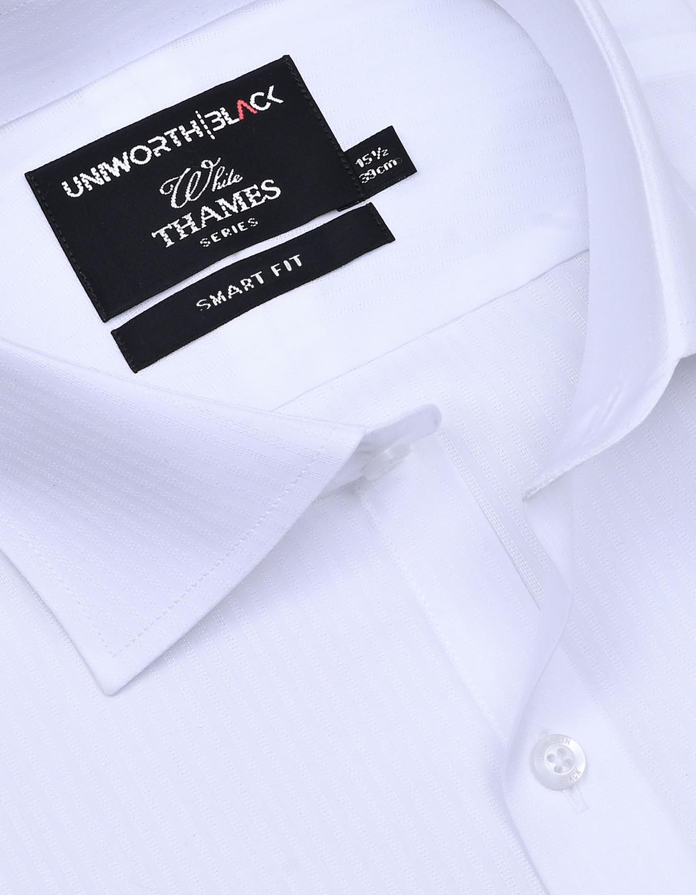 Self White Tailored Smart Fit Shirt FS20470SF-15