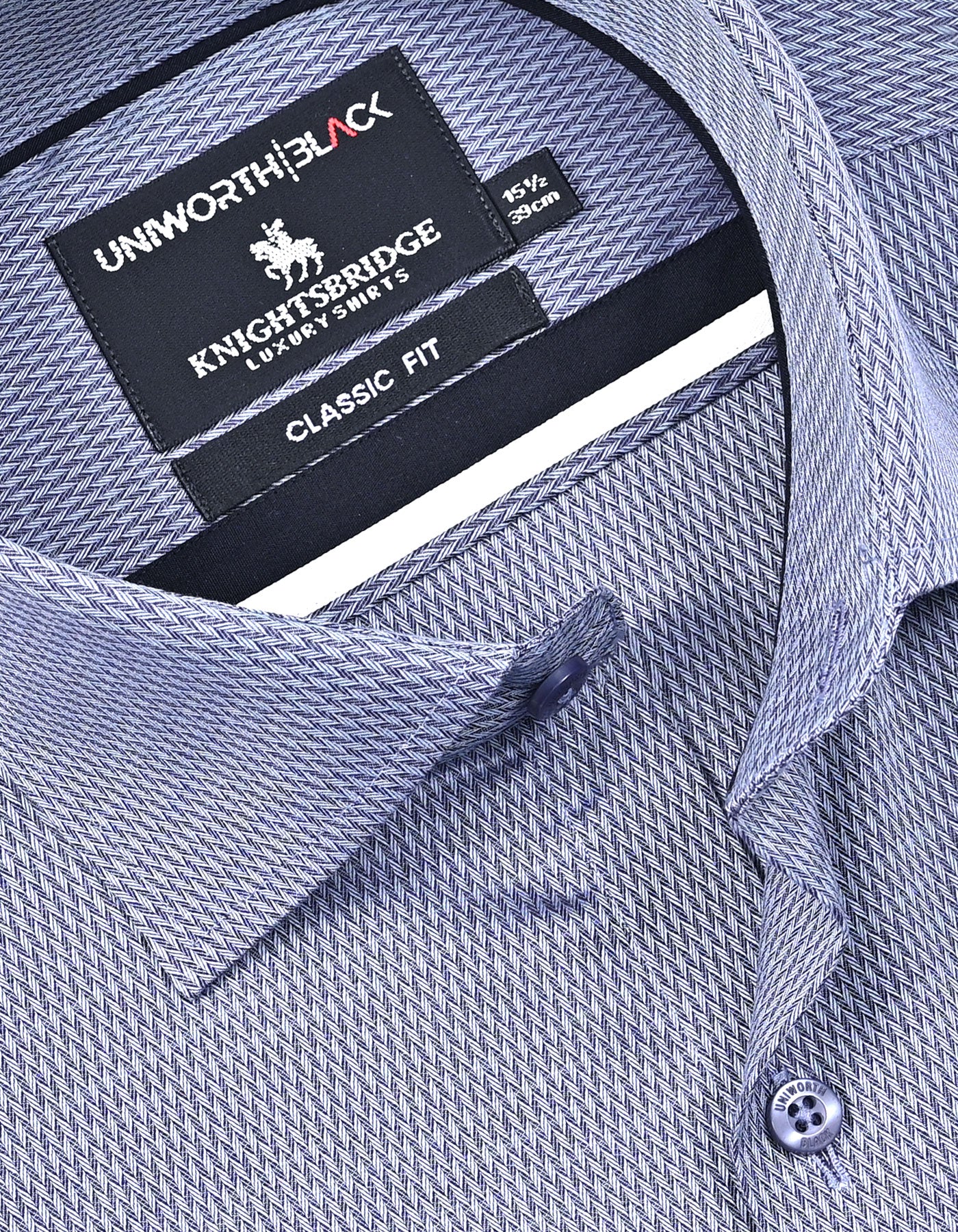 Self Grey Classic Fit Shirt FS20479RF-15