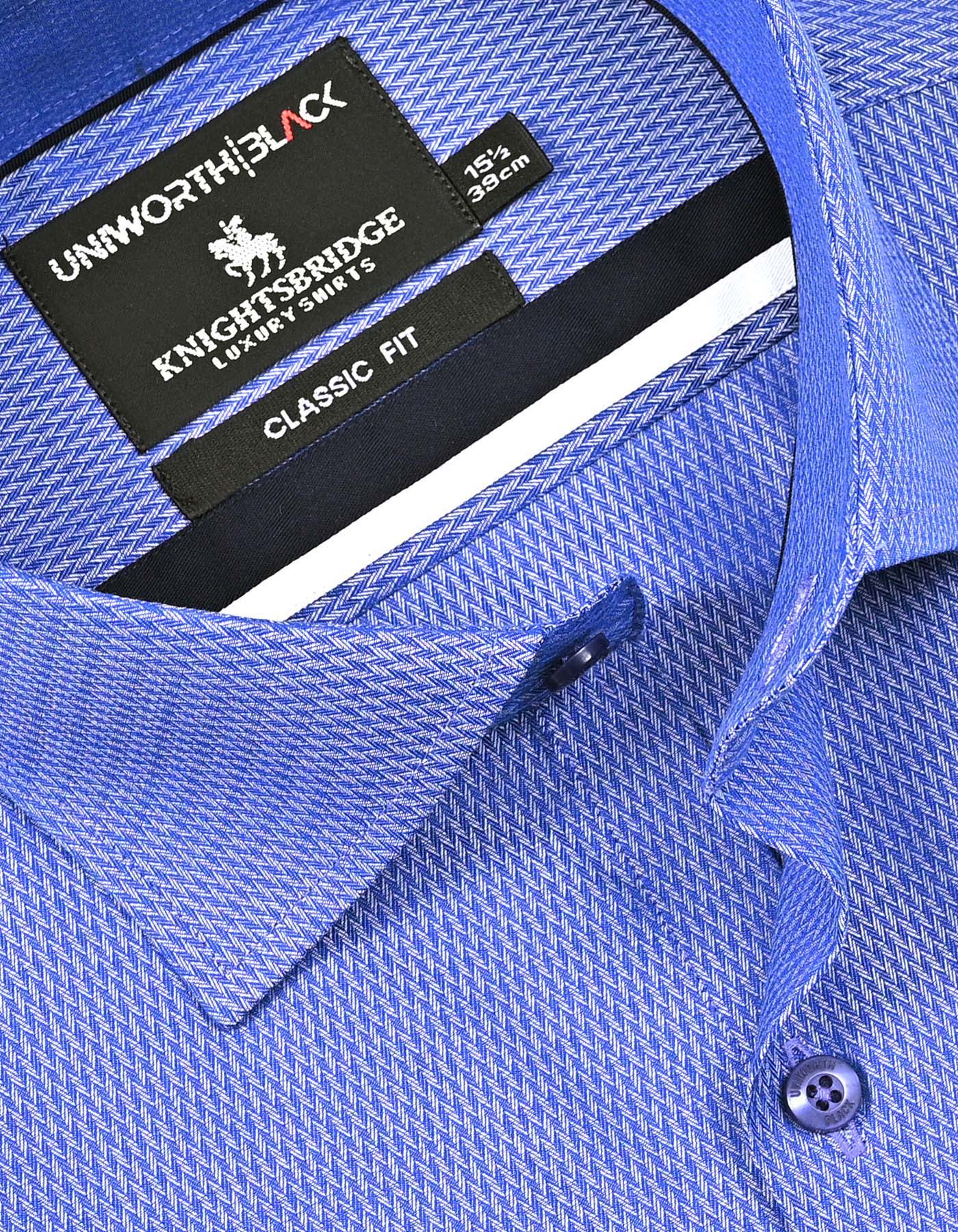 Self D Blue Classic Fit Shirt FS20481RF-15