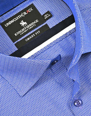 Self D Blue Tailored Smart Fit Shirt FS20481SF-15