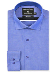Self D Blue Tailored Smart Fit Shirt FS20481SF-14.5