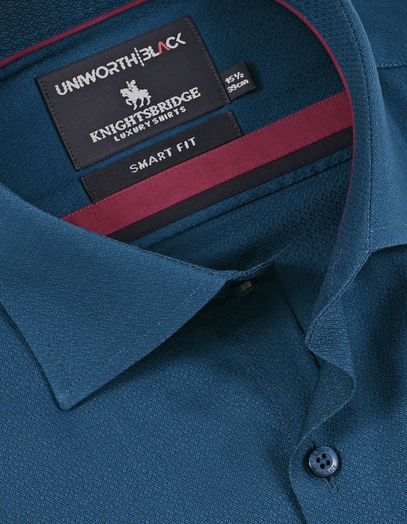 Self Teal Tailored Smart Fit Shirt FS20482SF-15