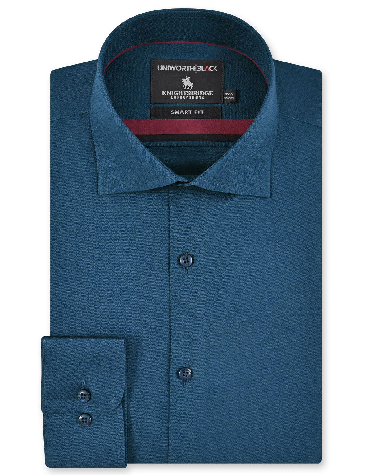 Self Teal Tailored Smart Fit Shirt FS20482SF-14.5