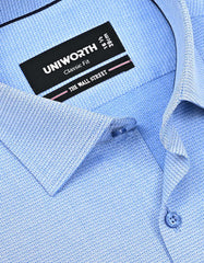 Self Blue Classic Fit Shirt FS20483RF-15