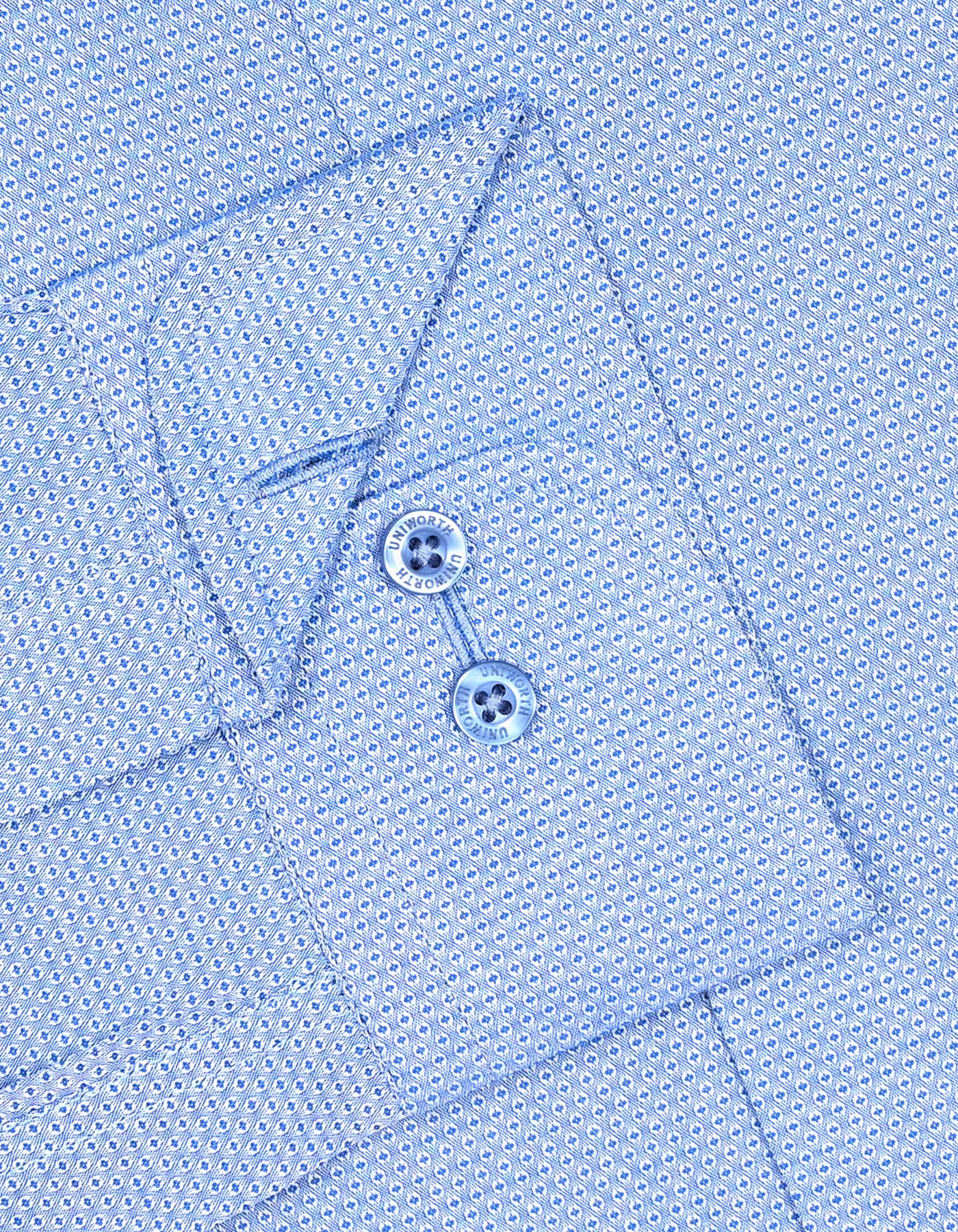 Self Blue Tailored Smart Fit Shirt FS20483SF-15.5