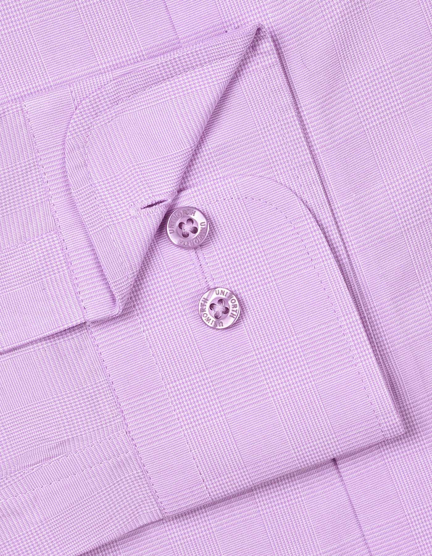 Self L Purple Tailored Smart Fit Shirt FS20486SF-15.5