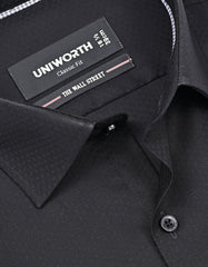 Self Black Classic Fit Shirt FS20488RF-15