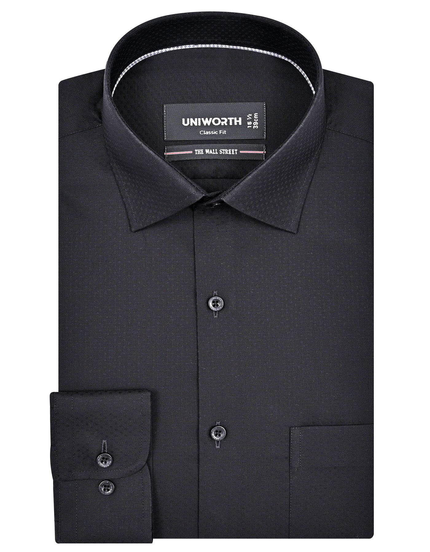 Self Black Classic Fit Shirt FS20488RF-14.5