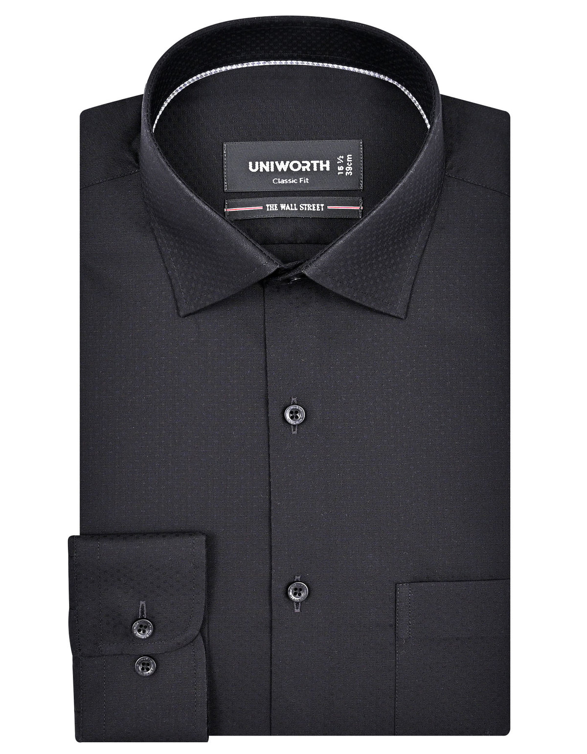 Self Black Classic Fit Shirt FS20488RF-14.5