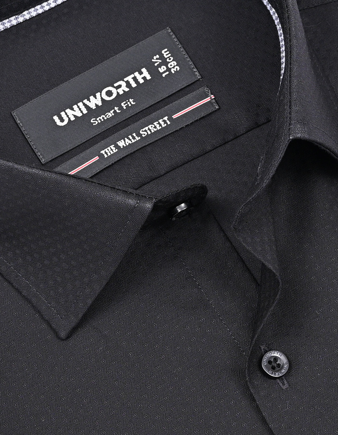 Self Black Tailored Smart Fit Shirt FS20488SF-15