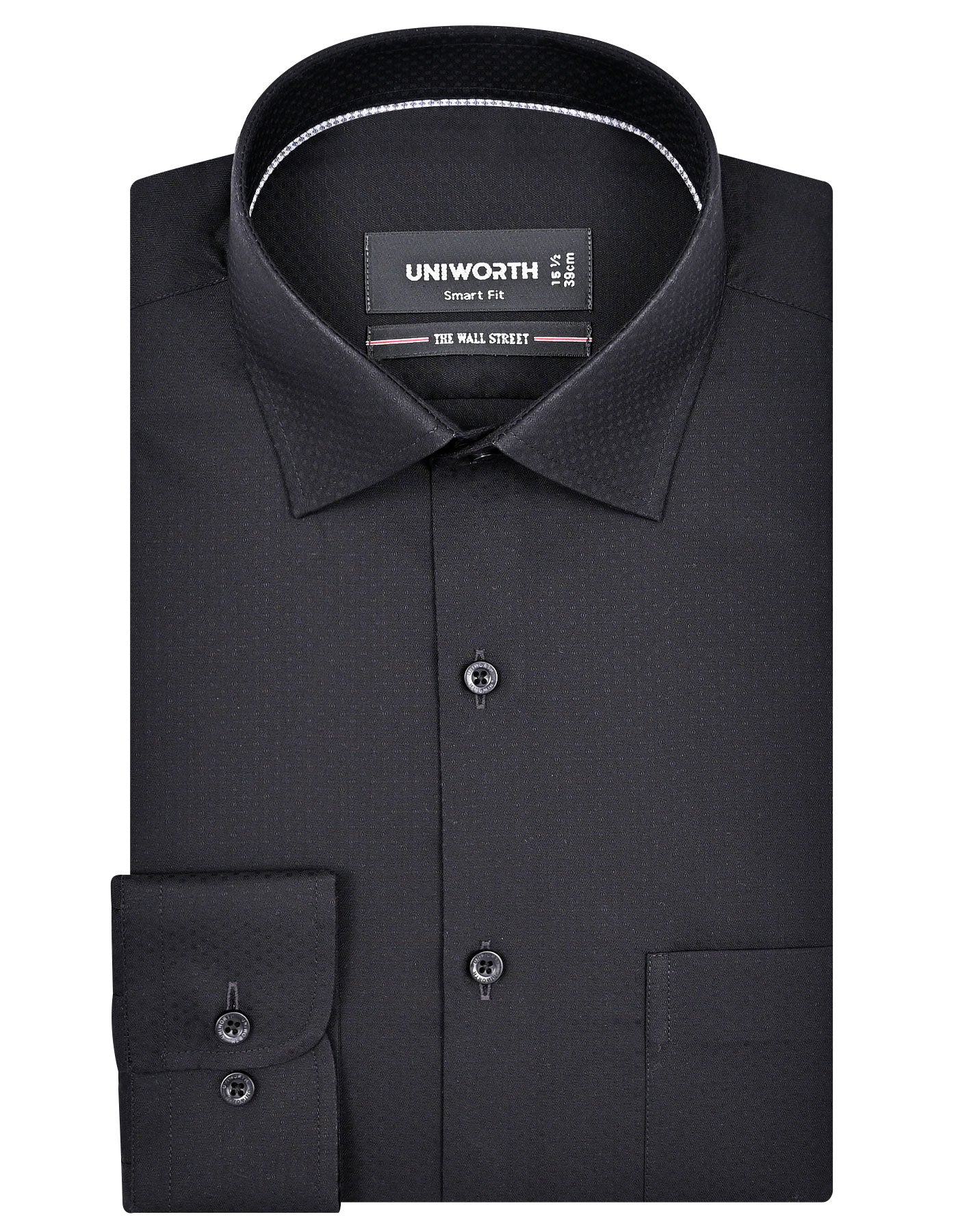 Self Black Tailored Smart Fit Shirt FS20488SF-14.5
