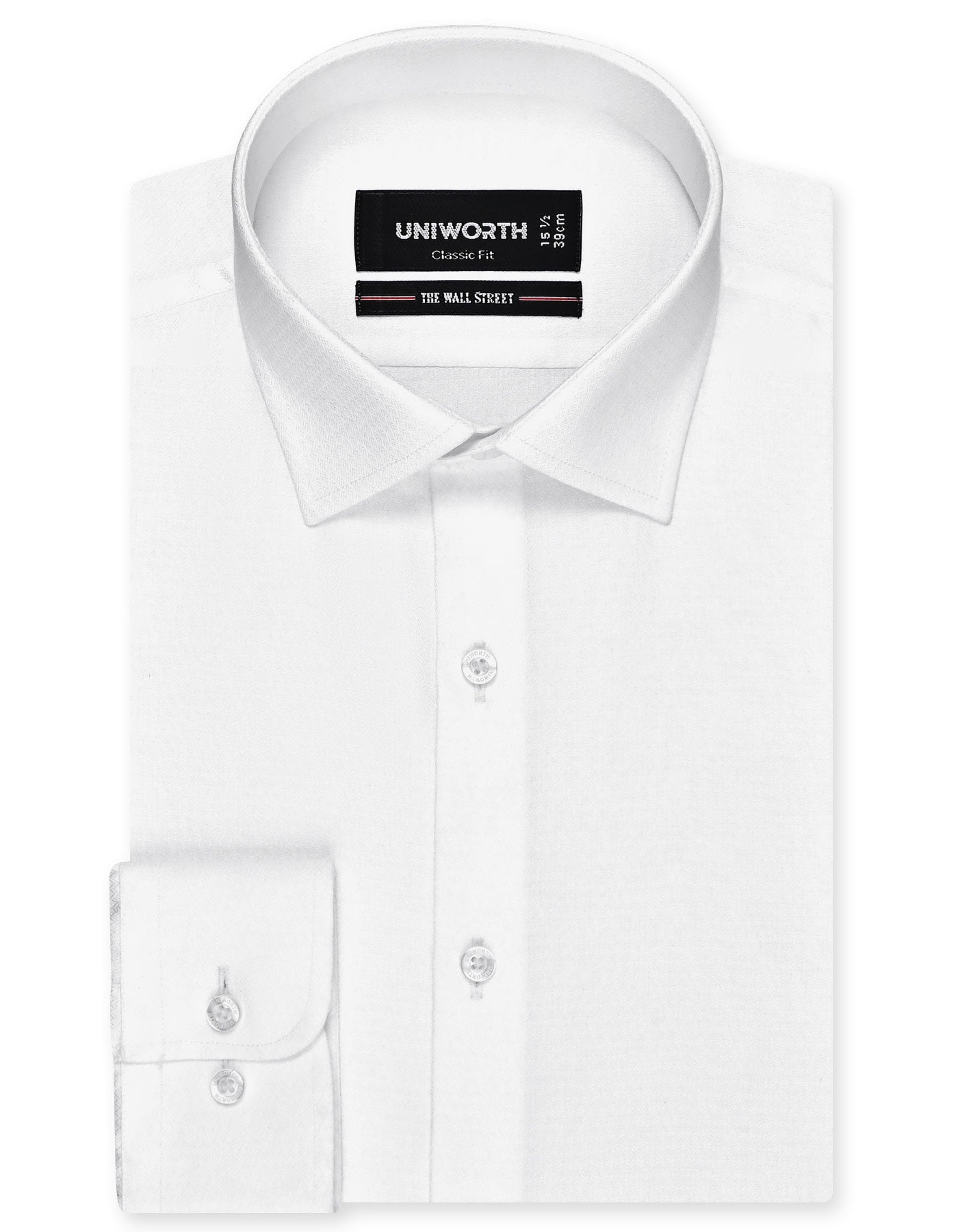 Self White Classic Fit Shirt FS20490RF-14.5