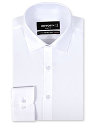 Self White Tailored Smart Fit Shirt FS20494SF-14.5