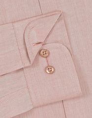 Plain L Brown Tailored Smart Fit Shirt FS2169-4SF-15.5