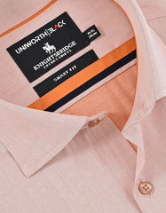 Plain L Brown Tailored Smart Fit Shirt FS2169-4SF-15