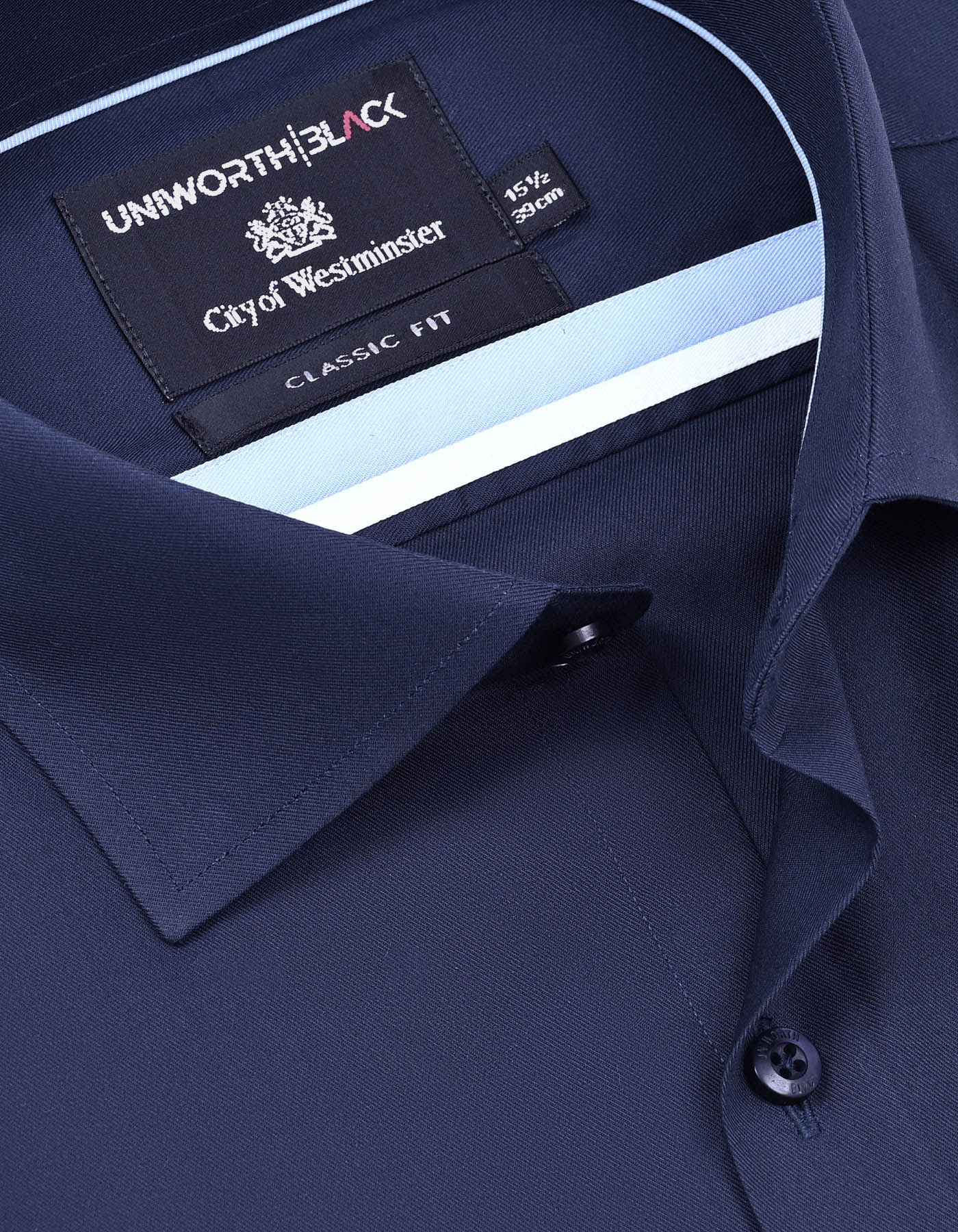 Plain Navy Classic Fit Shirt FS2172-4RF-15