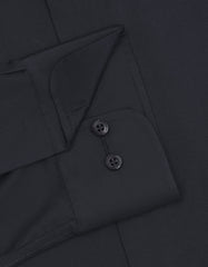 Plain Black Classic Fit Shirt FS2173-4RF-15.5