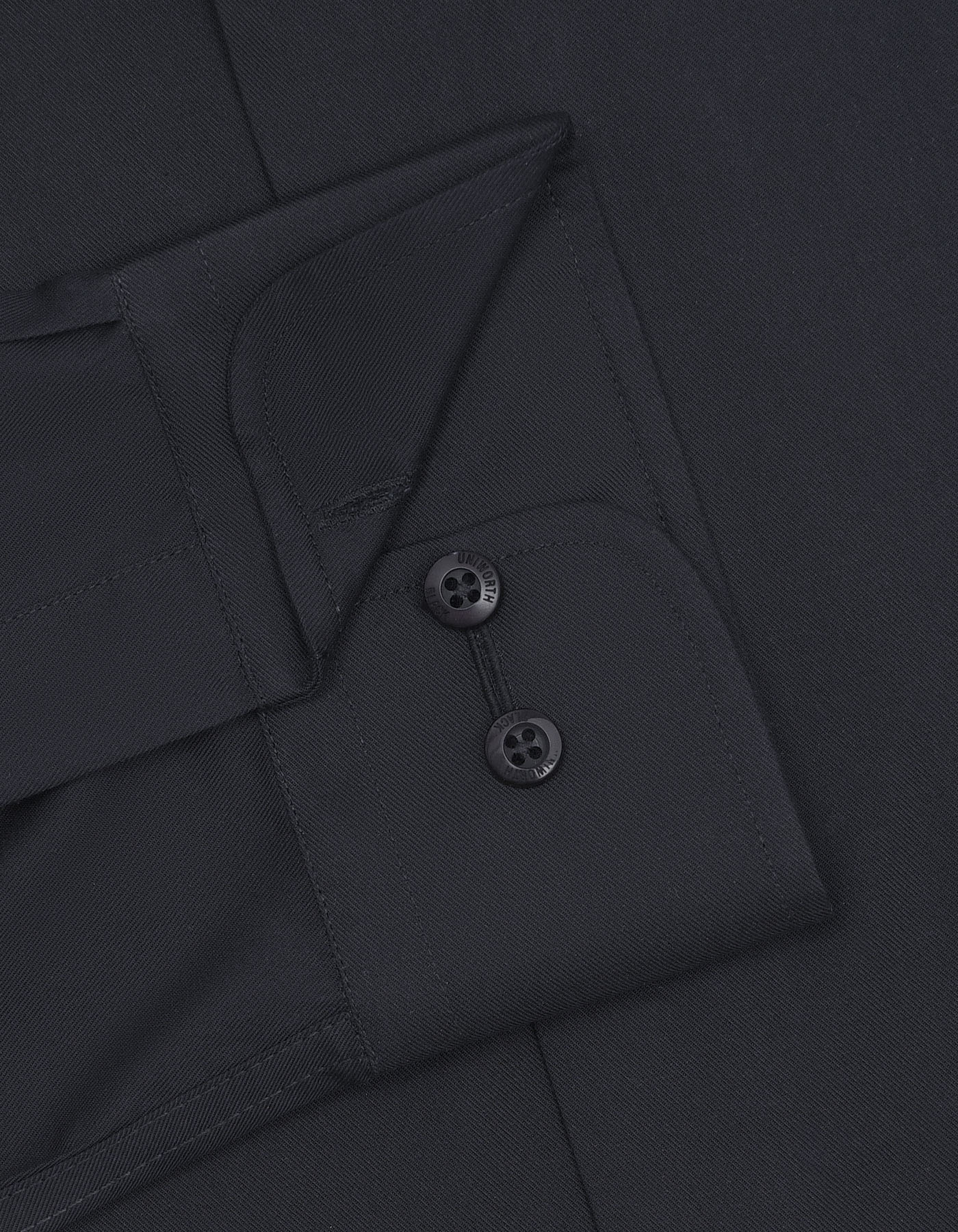 Plain Black Tailored Smart Fit Shirt FS2173-4SF-15.5