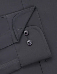 Plain Black Classic Fit Shirt FS2173-5RF-15.5