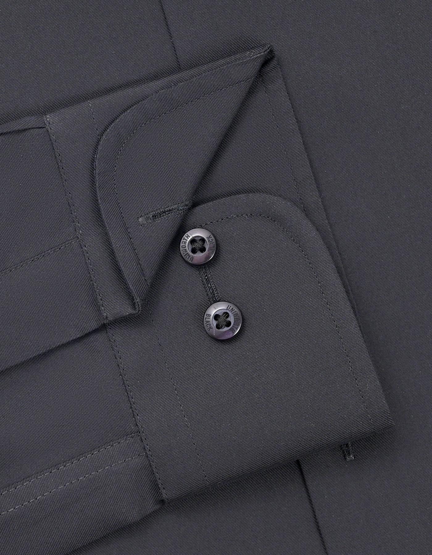 Plain Black Tailored Smart Fit Shirt FS2173-5SF-15.5
