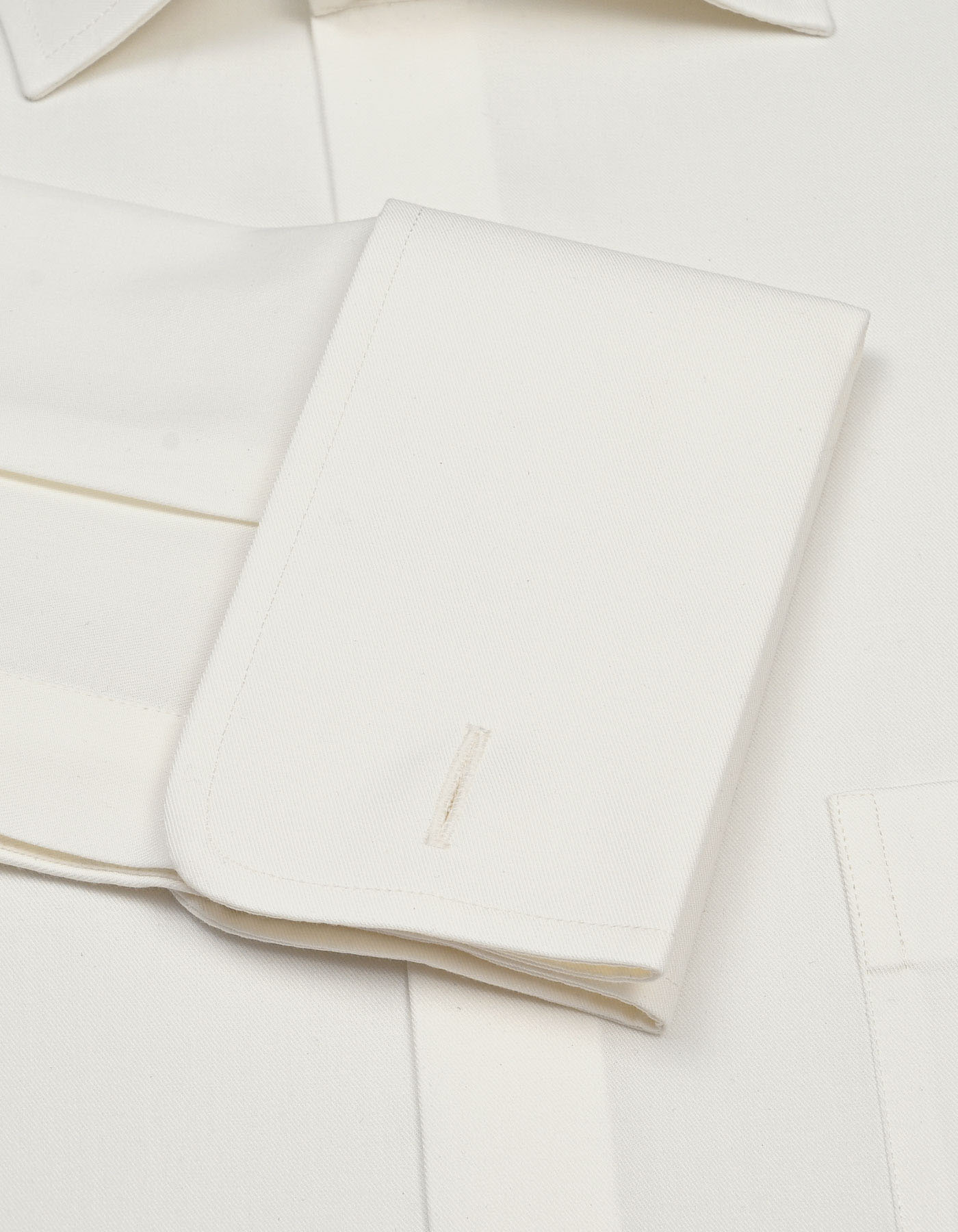 Plain Off White Classic Fit Shirt FS2175-1RD-15.5
