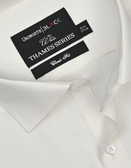 Plain Off White Classic Fit Shirt FS2175-1RD-15