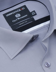 Plain Grey Tailored Smart Fit Shirt FS2176-7SF-15