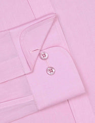 Plain L Pink Classic Fit Shirt FS2266-1RF-15.5