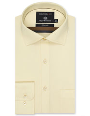 Plain Cream Tailored Smart Fit Shirt FS2274SF-14.5