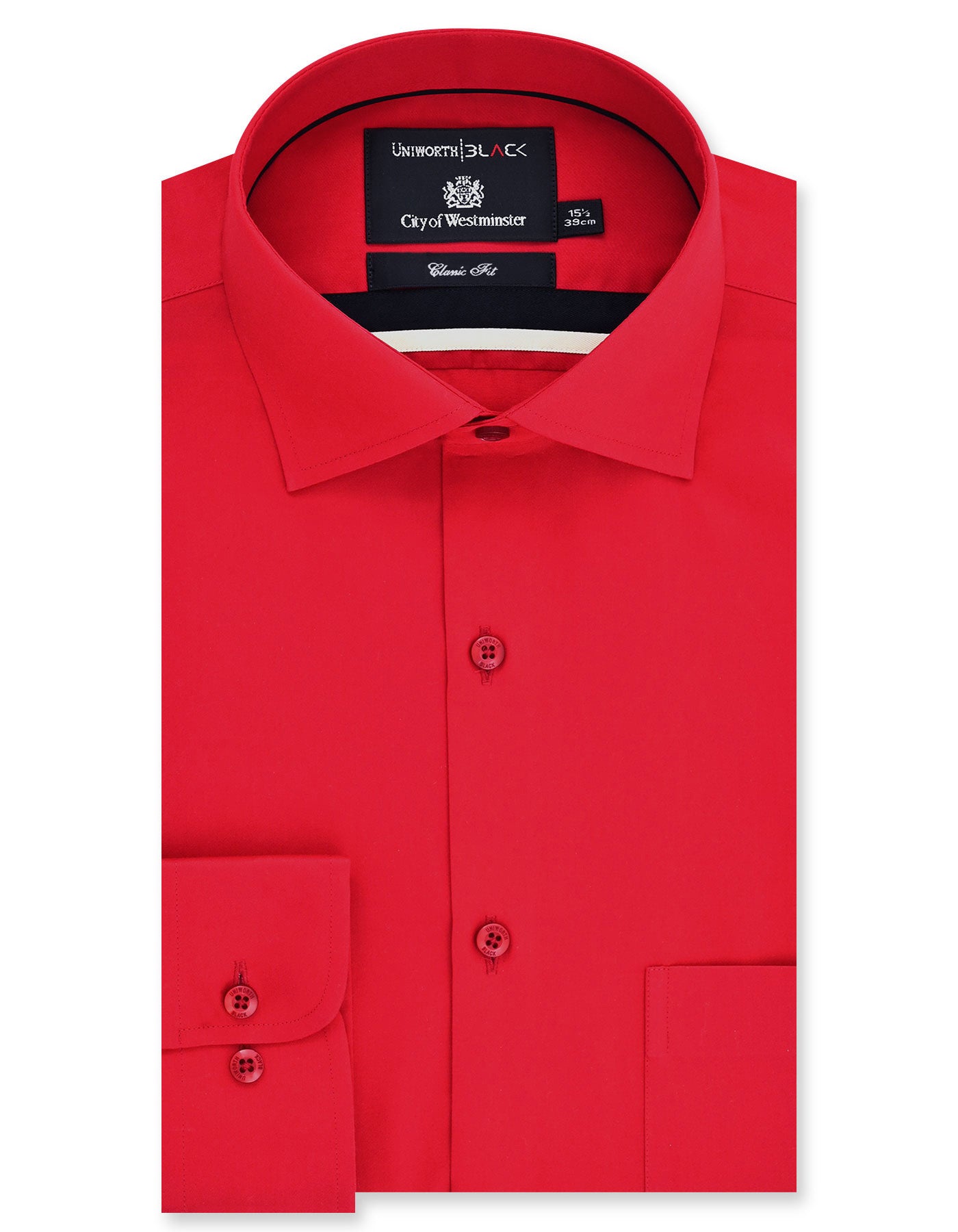 Plain Red Classic Fit Shirt FS2276RF-14.5