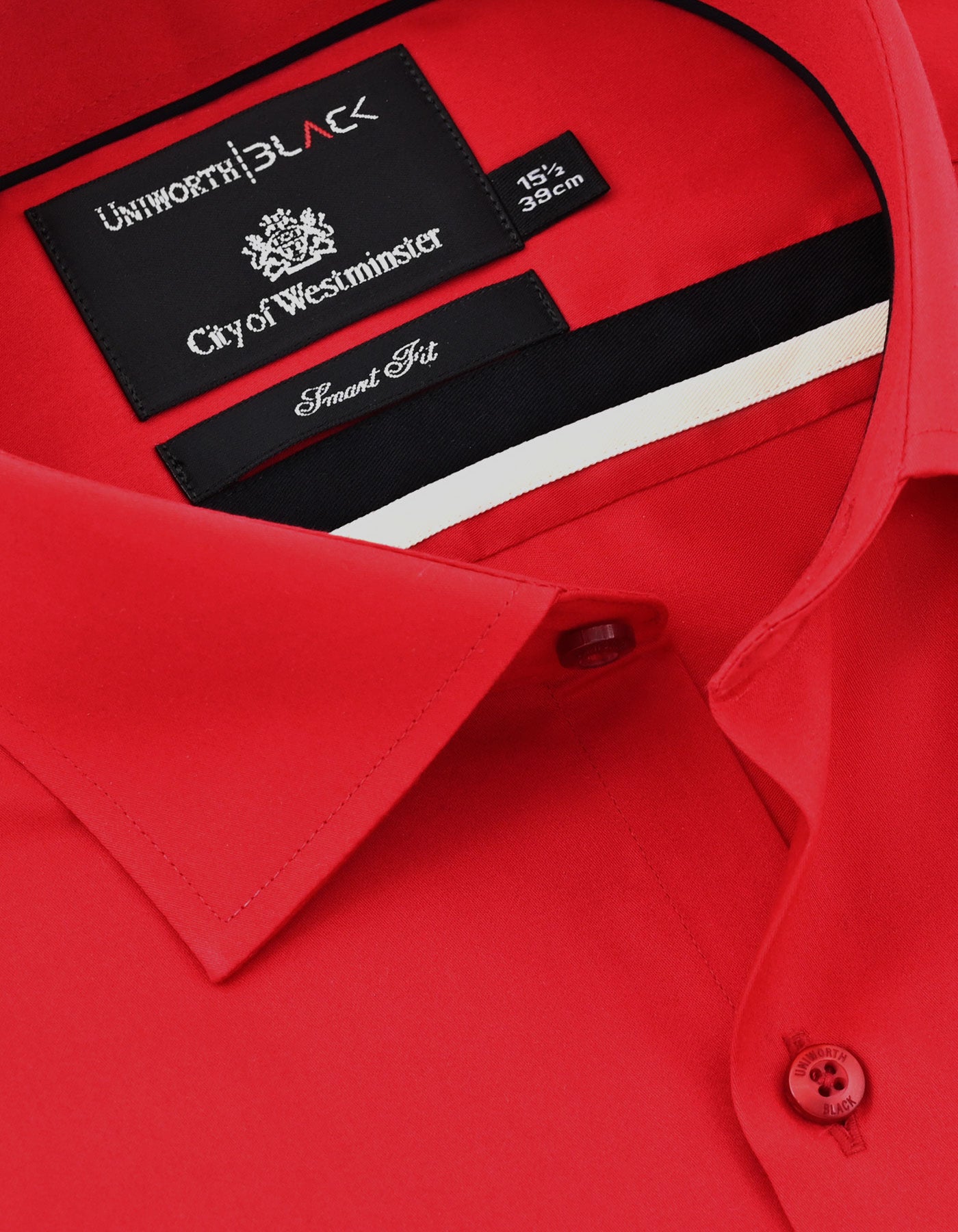 Plain Red Tailored Smart Fit Shirt FS2276SF-15