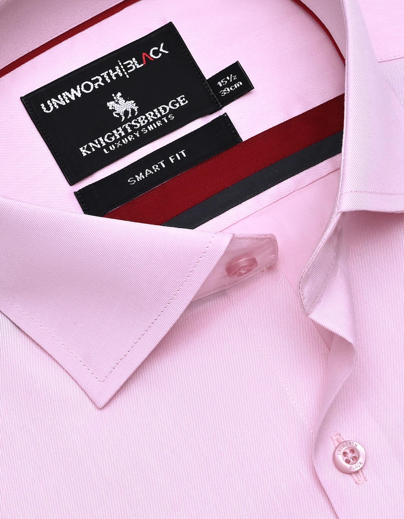 Plain L Pink Tailored Smart Fit Shirt FS2320SF-15